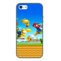Чехол для iPhone 5/5S матовый Марио