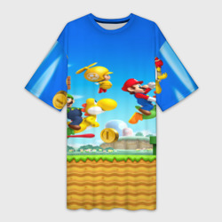 Платье-футболка 3D Марио