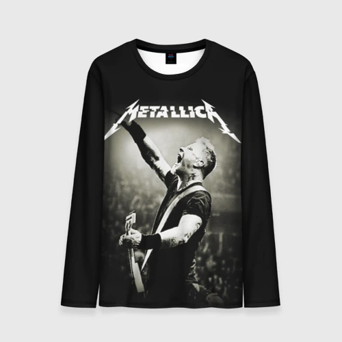 Мужской лонгслив 3D Metallica