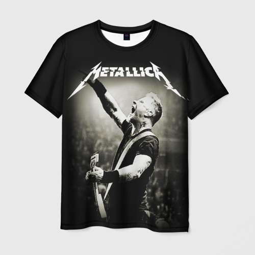 Мужская футболка с принтом Metallica, вид спереди №1
