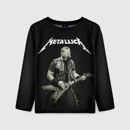 Детский лонгслив 3D Metallica