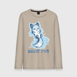 Мужской лонгслив хлопок Snow fox