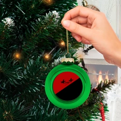 Ёлочный шар стеклянный/пластиковый Алиса - фото 2