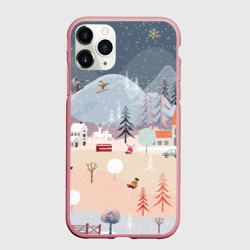 Чехол для iPhone 11 Pro Max матовый Новогодние каникулы