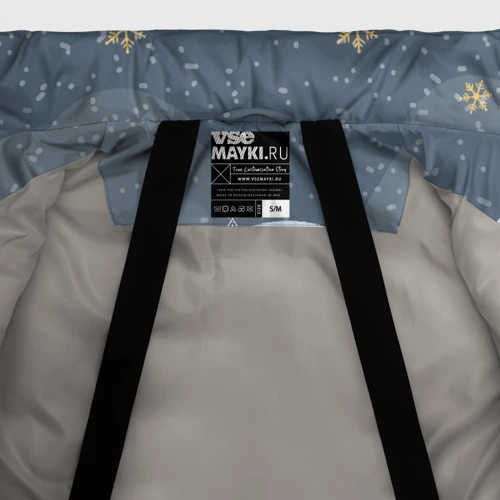 Женская зимняя куртка Oversize Новогодние каникулы, цвет светло-серый - фото 7