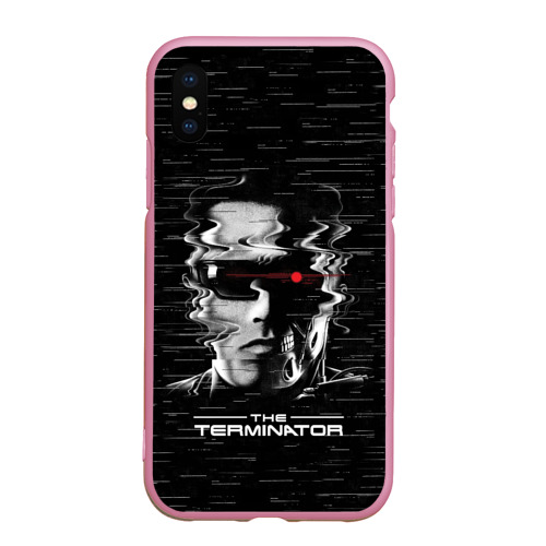 Чехол для iPhone XS Max матовый The Terminator, цвет розовый