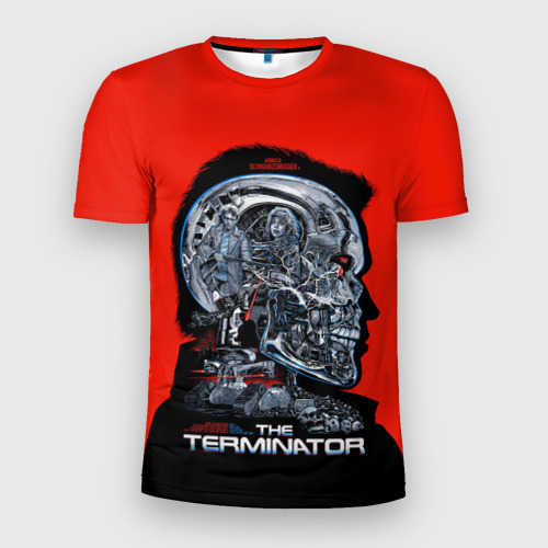 Мужская футболка 3D Slim The Terminator, цвет 3D печать