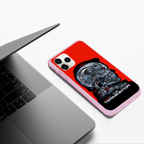 Чехол для iPhone 11 Pro Max матовый The Terminator, цвет розовый - фото 5