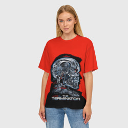 Женская футболка oversize 3D The Terminator - фото 2