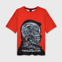 Женская футболка oversize 3D The Terminator