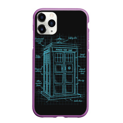 Чехол для iPhone 11 Pro Max матовый Doctor Who