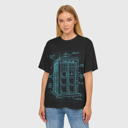 Женская футболка oversize 3D Doctor Who - фото 2