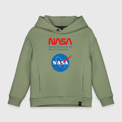 Детское худи Oversize хлопок NASA двухсторонняя