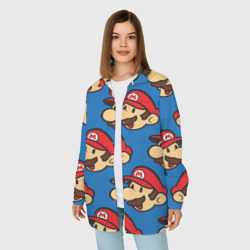 Женская рубашка oversize 3D Mario exclusive - фото 2