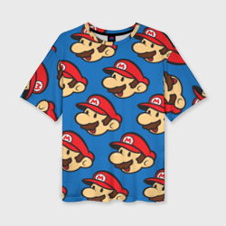 Женская футболка oversize 3D Mario exclusive