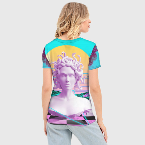 Женская футболка 3D Slim Медуза Горгона, цвет 3D печать - фото 4