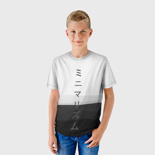 Детская футболка 3D Минимализм, цвет 3D печать - фото 3