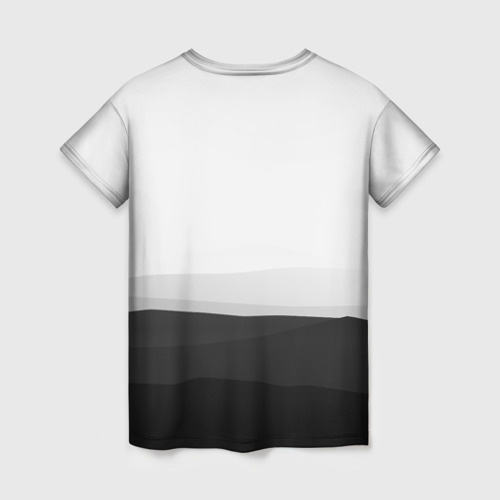 Женская футболка 3D с принтом Минимализм, вид сзади #1