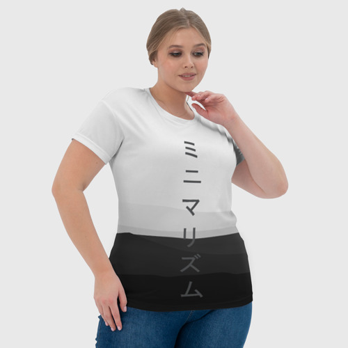 Женская футболка 3D с принтом Минимализм, фото #4