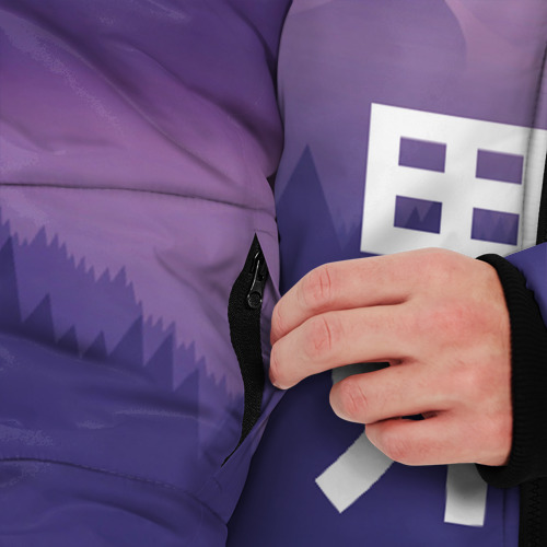 Мужская зимняя куртка 3D Тишина, цвет светло-серый - фото 6