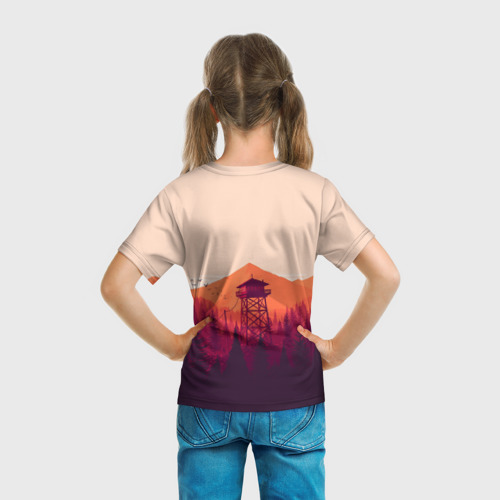 Детская футболка 3D Закат, цвет 3D печать - фото 6