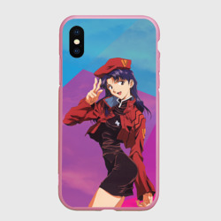 Чехол для iPhone XS Max матовый Misato Katsuragi