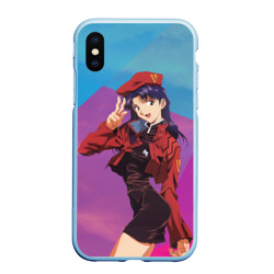 Чехол для iPhone XS Max матовый Misato Katsuragi