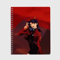 Тетрадь Misato Katsuragi на красном