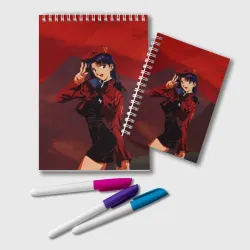 Блокнот Misato Katsuragi на красном