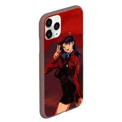 Чехол для iPhone 11 Pro Max матовый Misato Katsuragi на красном - фото 2