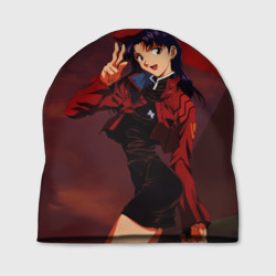 Шапка 3D Misato Katsuragi на красном