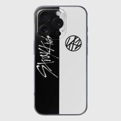 Чехол для iPhone 16 Pro Max силиконовый с защитой камеры Stray Kids