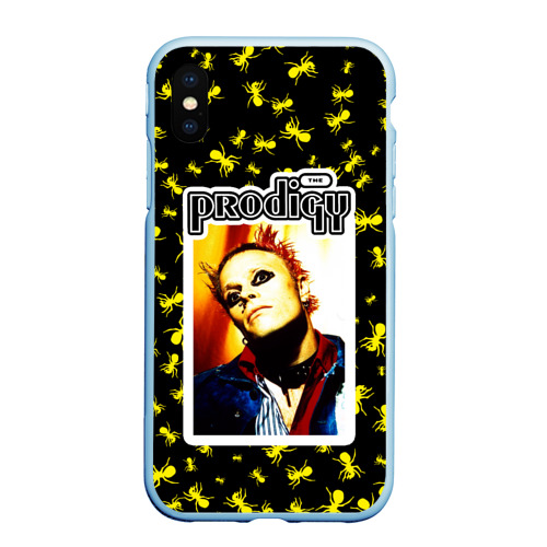 Чехол для iPhone XS Max матовый The Prodigy, цвет голубой