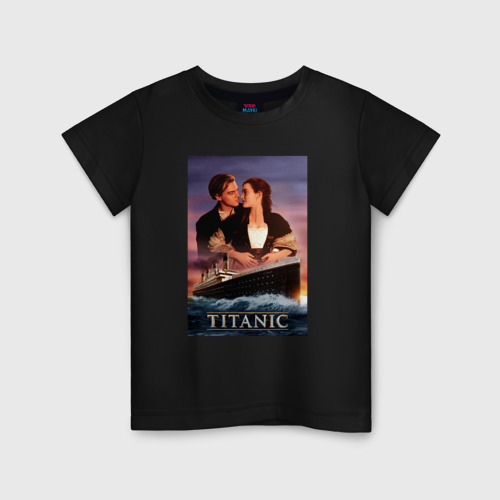 Детская футболка хлопок Titanic, цвет черный