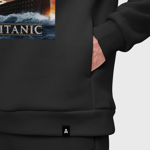 Мужской костюм oversize хлопок с принтом Titanic, фото #4