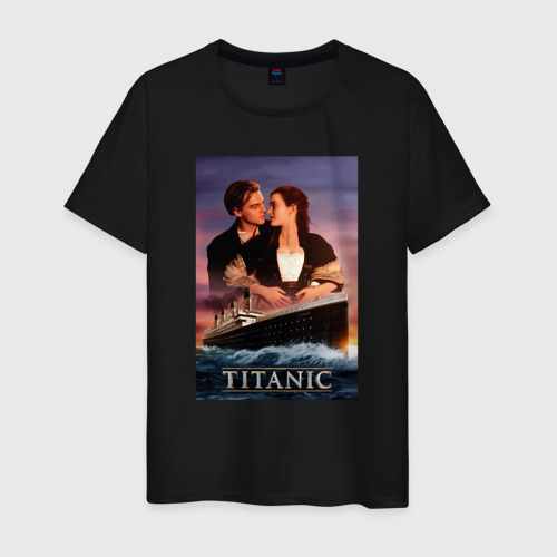 Мужская футболка хлопок Titanic, цвет черный