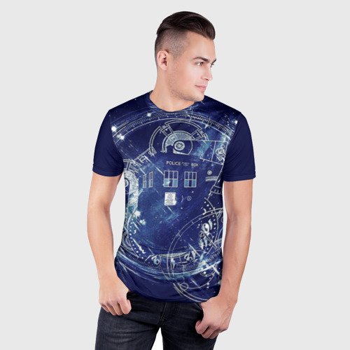 Мужская футболка 3D Slim Doctor Who доктор Кто, цвет 3D печать - фото 3