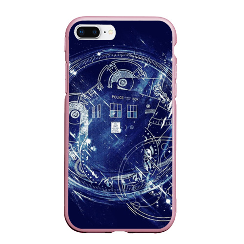 Чехол для iPhone 7Plus/8 Plus матовый с принтом Doctor Who доктор Кто, вид спереди #2
