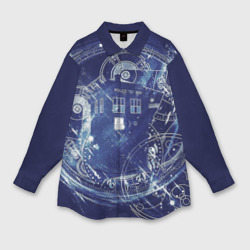 Мужская рубашка oversize 3D Doctor Who доктор Кто