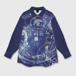 Женская рубашка oversize 3D Doctor Who доктор Кто