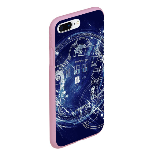Чехол для iPhone 7Plus/8 Plus матовый с принтом Doctor Who доктор Кто, вид сбоку #3