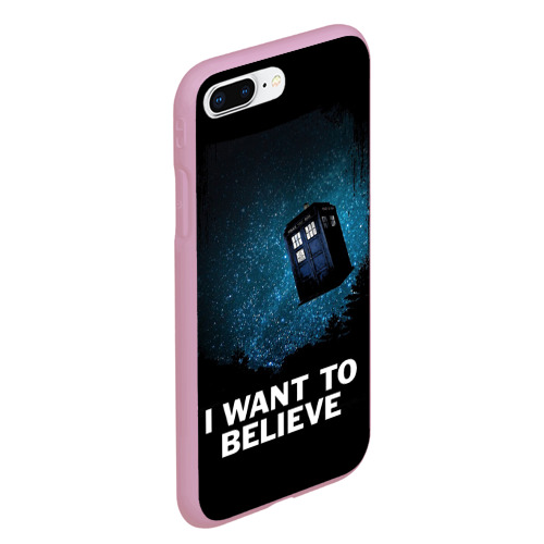 Чехол для iPhone 7Plus/8 Plus матовый Doctor Who, цвет розовый - фото 3