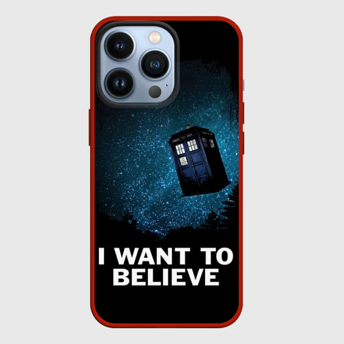 Чехол для iPhone 13 Pro Doctor Who, цвет красный