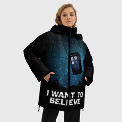 Женская зимняя куртка Oversize Doctor Who - фото 2