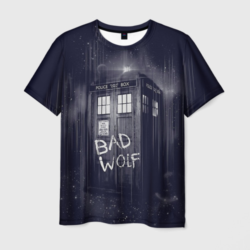 Мужская футболка с принтом Doctor Who, вид спереди №1