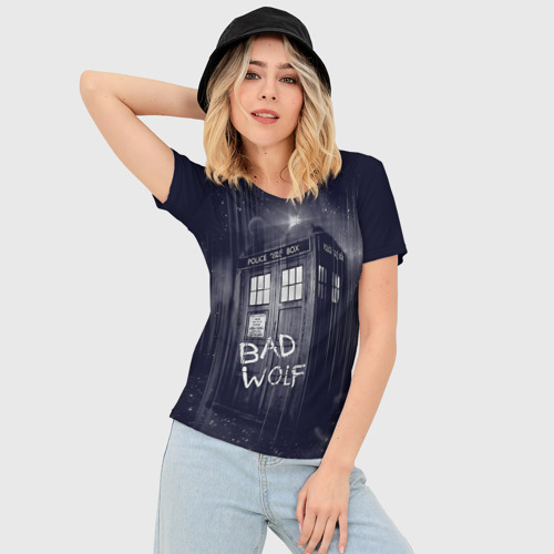 Женская футболка 3D Slim Doctor Who, цвет 3D печать - фото 3