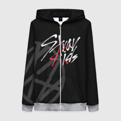 Женская толстовка 3D на молнии Stray Kids