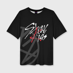 Женская футболка oversize 3D Stray Kids