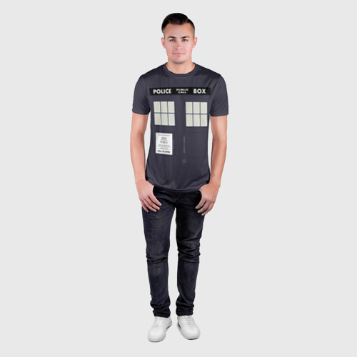 Мужская футболка 3D Slim Doctor Who, цвет 3D печать - фото 4