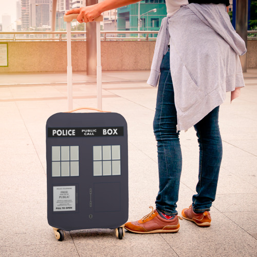 Чехол для чемодана 3D Doctor Who, цвет 3D печать - фото 4